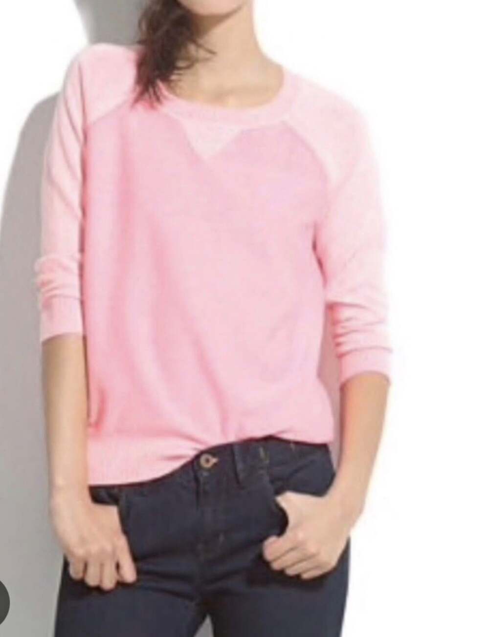 Madewell Pink Sweatshirt Pullover Sweater Size S (t)